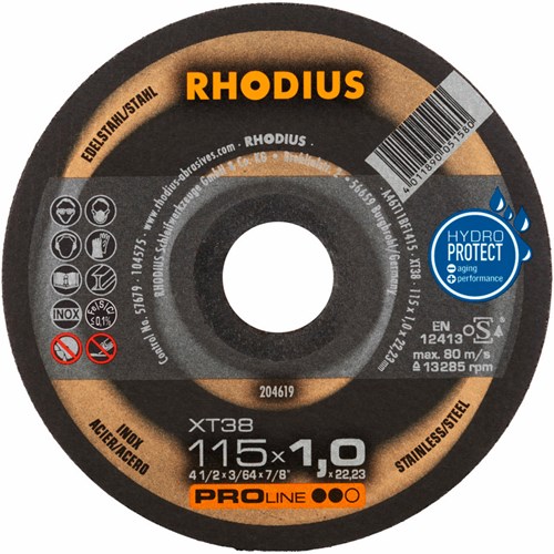 Rhodius XT38 Proline Doorslijpschijf 115x1,0x22,23mm