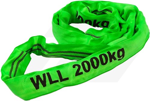 Promat Rondstrop 2000 Kg. 6 Mtr. Groen