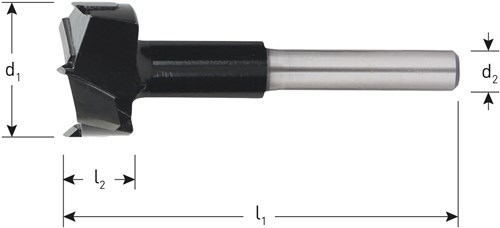 Rotec Scharnierfrees 26mm Silver Line Schacht 8mm (1 Stuks)-2