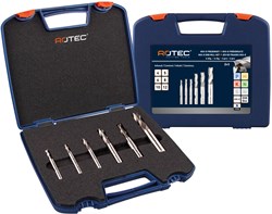 Rotec Universeelfrezenset HSS-E Kort 6-delig ø4-12mm in Koffer (1 Set)