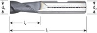 Rotec Spiebaanfrees 6x16mm VHM Silver Line Kort TiAlN-Gecoat Weldon Schacht 6mm (1 Stuks)-2