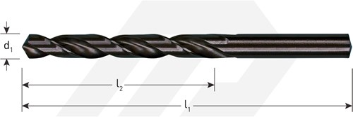 Rotec Metaalboor 9,4x125mm HSS-R (1 Stuks)-2
