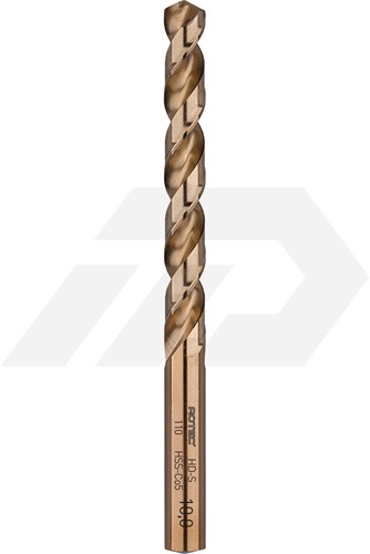 Rotec Metaalboor 9,0x125mm HSS-Co Gold Line (5 Stuks)