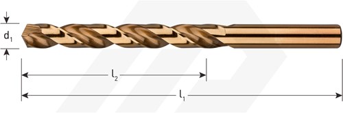 Rotec Metaalboor 4,6x80mm HSS-Co (1 Stuks)-2