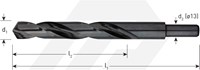 Rotec Metaalboor 17x185mm HSS-R Schacht 13mm (1 Stuks)-2