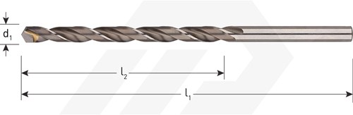 Rotec Metaalboor 9,0x175mm HM-Bezet Lang (1 Stuks)-2