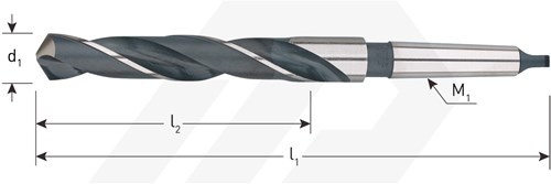 Rotec Metaalboor 25,0x281 mm HSS MK3 (1 Stuks)-2