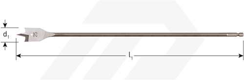Rotec Speedboor 12x400mm 1/4" Aansluiting-2