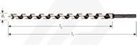 Rotec Slangenboor 36x320mm Gold Line (1 Stuks)-2