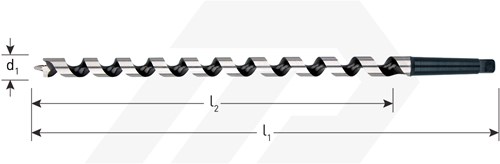 Rotec Slangenboor 18x235mm Azobé MK2 Gold Line (1 Stuks)-2