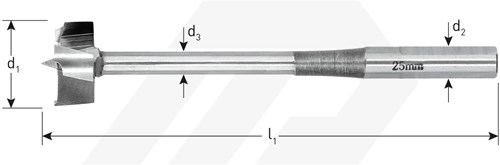 Rotec 3D Houtboor 25,0x130mm-2