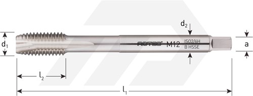 Rotec Machinetap M 4 DIN 376 HSS-E Opti-Line (1 Stuks)-2