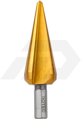 Rotec Conische Plaatboor 5,0-20,0mm HSS TiN-Gecoat