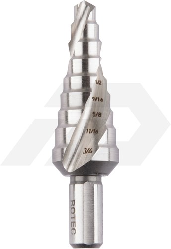 Rotec Trappenboor 1/4-3/4 inch HSS