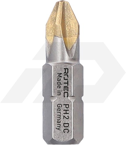 Rotec PH 1x25mm Philips Schroefbit Diamond Pro 1/4" (2)