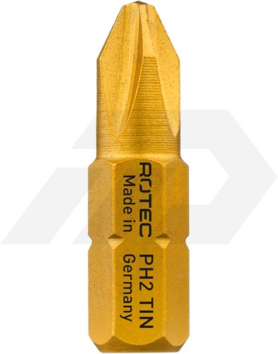 Rotec PH 1x25mm Philips Schroefbit TiN Pro 1/4" (10)