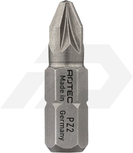 Rotec PZ 2x25mm Pozi Schroefbit Pro 1/4" (2)