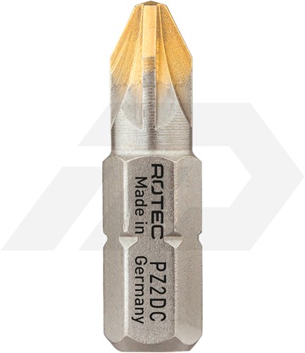Rotec PZ 1x25mm Pozi Schroefbit Diamond Pro 1/4" (2)