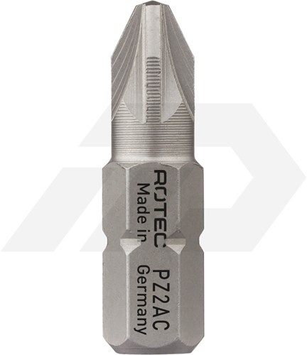 Rotec PZ 1x25mm Pozi Schroefbit RVS Pro 1/4" (2)