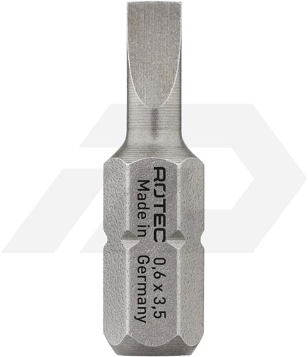 Rotec SL 0,5x3,0x25mm Sleuf Schroefbit Pro 1/4" (10)