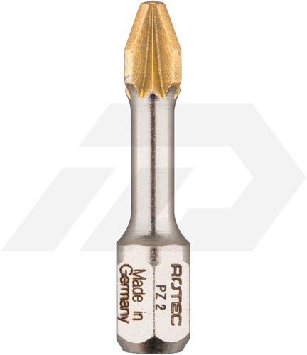 Rotec PZ 1x30mm Pozi Impactschroefbit Diamond Pro 1/4" (2)
