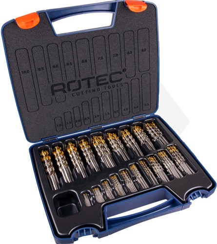 Rotec Metaalborenset 1-10mm HSS-G TiN-Top (170-Delig)