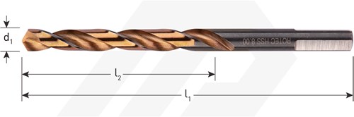 Rotec Metaalboor 3,5x70mm HSS-G Uni-3 (2 Stuks)-2