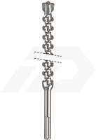 Rotec SDS-Max Boor 12x340mm Quattro-X 4-Snijder (1 Stuks)