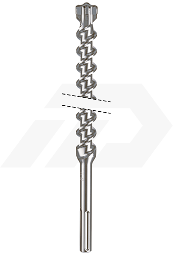 Rotec SDS-Max Boor 20x720mm Quattro-X 4-Snijder (1 Stuks)