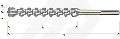 Rotec SDS-Max Boor 20x720mm Quattro-X 4-Snijder (1 Stuks)-2