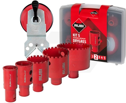 Rubi Drygres Premium Tegelborenset M14 6-Delig (In Koffer)