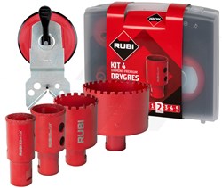 Rubi Drygres Premium Tegelborenset M14 5-Delig (In Koffer)