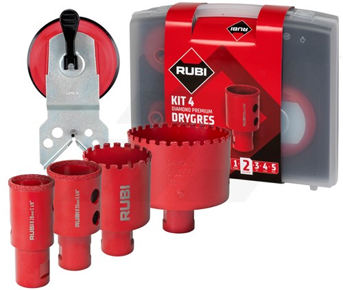 Rubi Drygres Premium Tegelborenset M14 5-Delig (In Koffer)