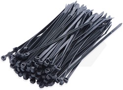 SapiSelco Bundelband 2,5x203mm Zwart UV Bestendig Nylon (100 Stuks)