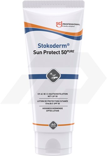 SC Johnson Stokoderm Sun Protect 50 Pure Zonnebrandcreme (100ml)
