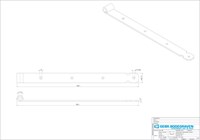 GB Heng 500x40mm Voor Pen Ø16 Verzinkt-2