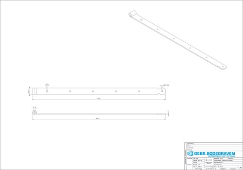 GB Heng 900x45mm Voor Pen Ø16 Verzinkt-2