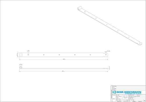 GB Heng 1000x45mm Voor Pen Ø16 Verzinkt-2