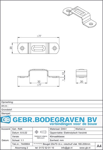 GB Beugel 75x20mm Verzinkt-3