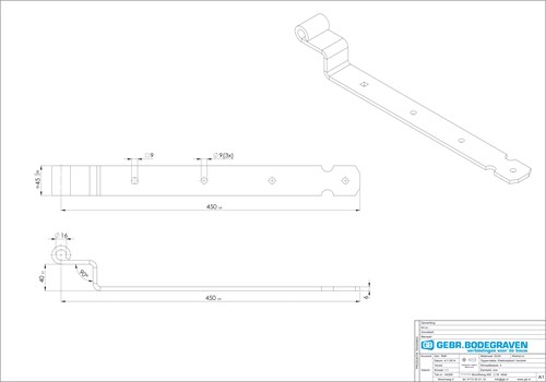 GB Bochtheng voor pen Ø16 450x45mm Verzinkt-3