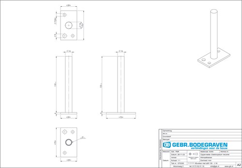 GB Instortbovendorpelanker met stift Ø16x135mm Verzinkt-3