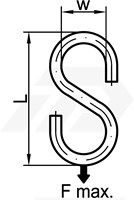 S-Haak 6mm Verzinkt-2