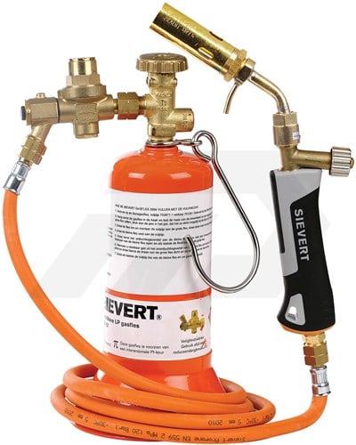 Sievert Soldeerset Met Oranje fles, Slang, Reduceer & Slangbreukventiel