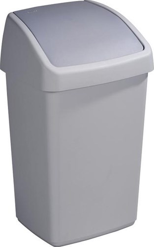 Sunware Delta Afvalbak 50 Ltr. Swing Grijs