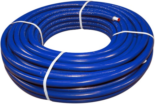 Bonfix Alu-pers Systeembuis Geïsoleerd Blauw 25x2,5mm (Op 50 Meter Rol)