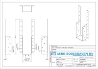 GB Raveeldrager 305/75x149mm Met Strip Verzinkt-3