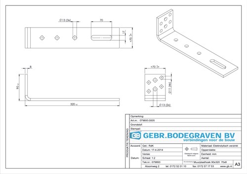 GB Muurplaathoek 90x320mm 8mm Dik Verzinkt-3