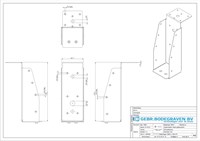 GB Balkdrager 63x175mm Met Lange Lip Zwart Gecoat-3