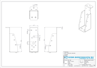GB Balkdrager 50x150mm Met Korte Lip Verzinkt-3