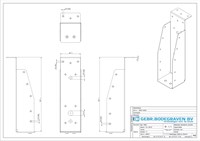 GB Balkdrager 59x221mm Met Korte Lip Verzinkt-3